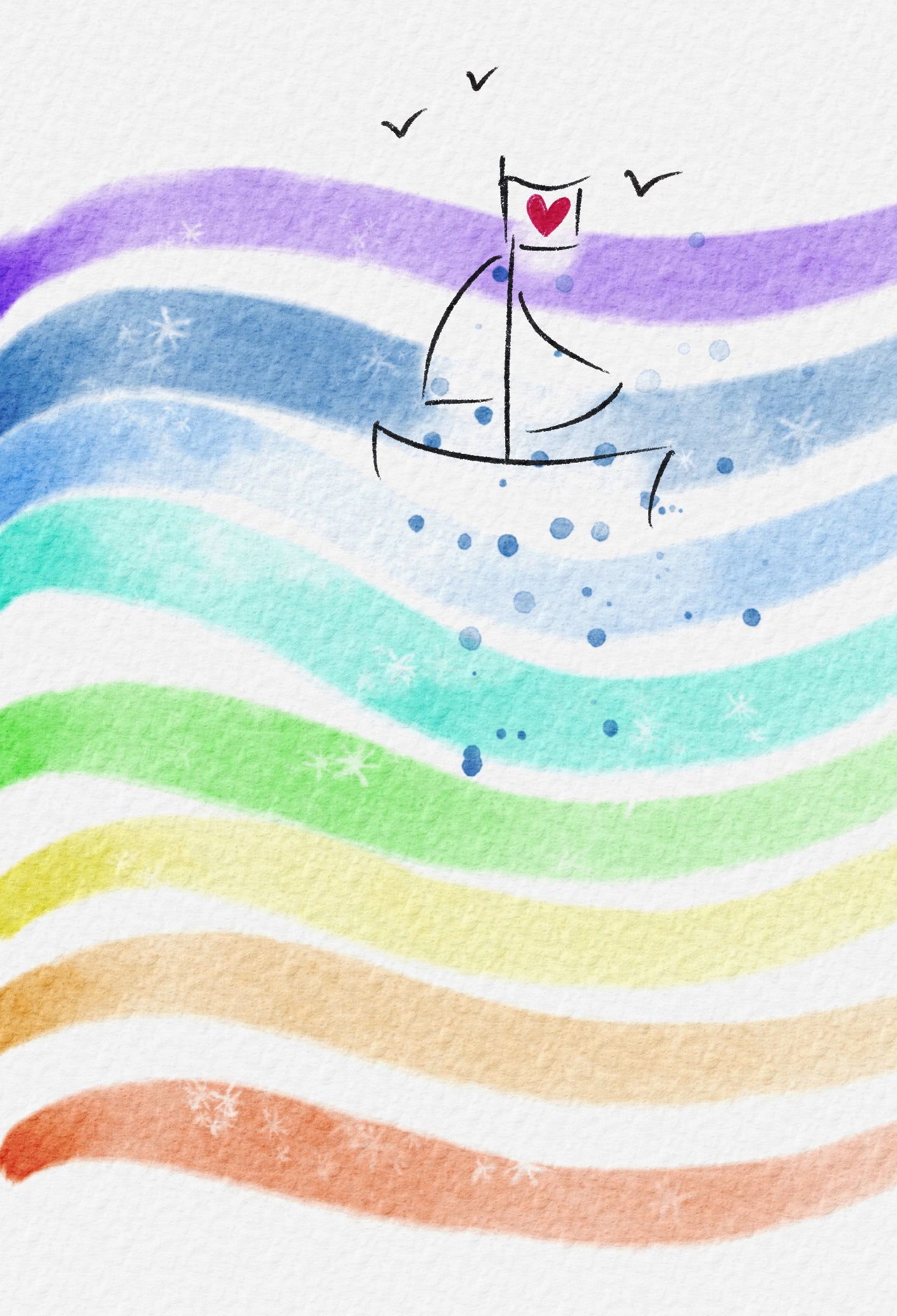 ABC Glückwunschkarte Regenbogen 1120001600 B6