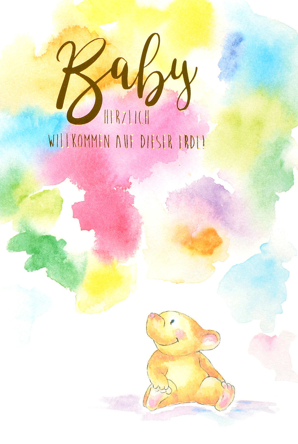 ABC Glückwunschkarte Farbkleckse 1120003300 B6