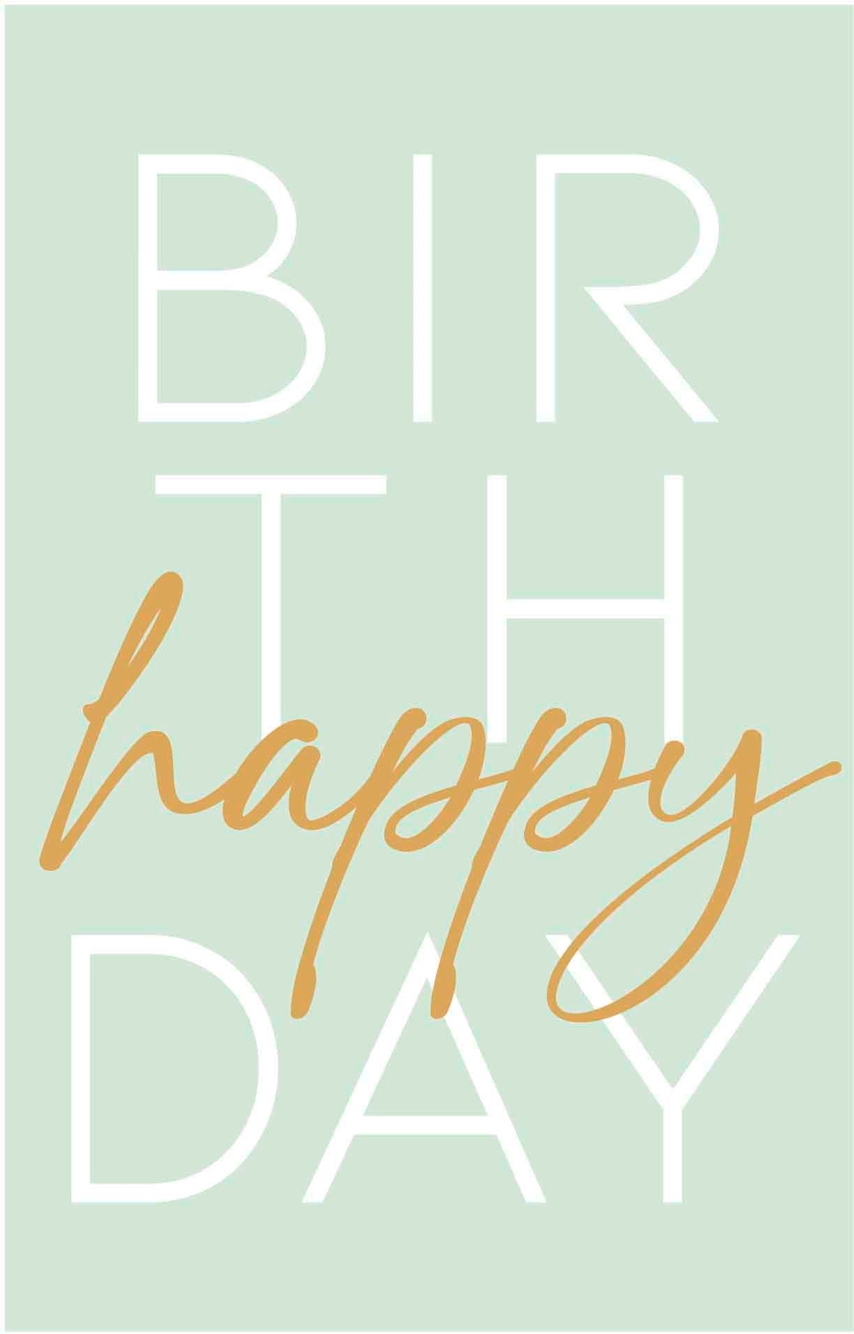 ABC Geburtstagskarte B6 51207 Happy Birthday