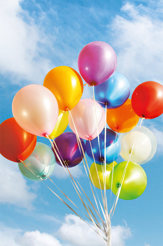 ABC Glückwunschkarte Blanko B6 51825 Farbige Ballons