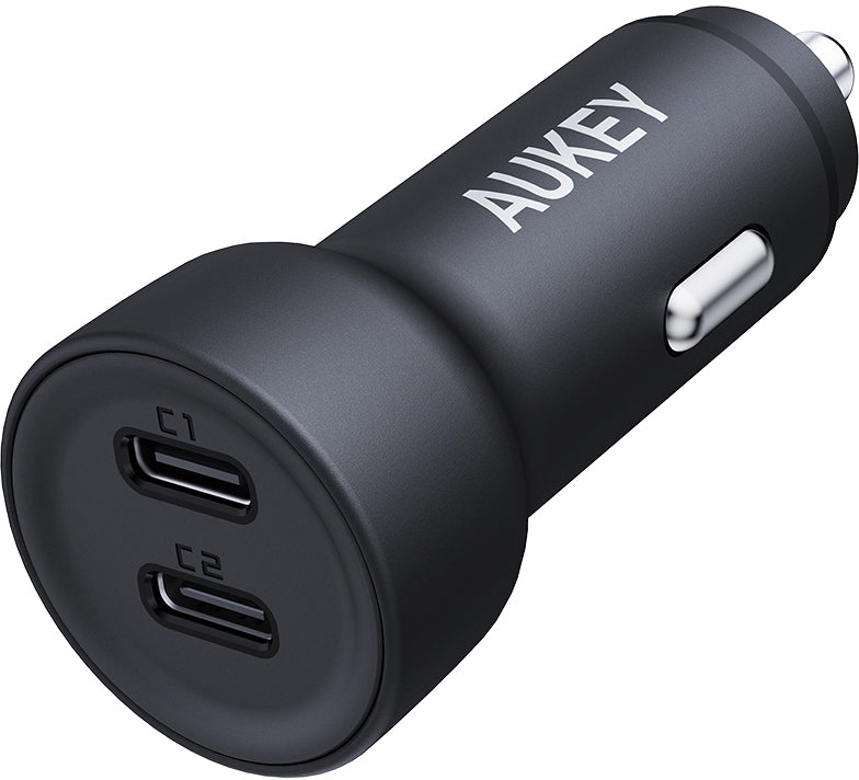 AUKEY Enduro Dual Car Charger CC-Y23 65W, USB C, PD, Black