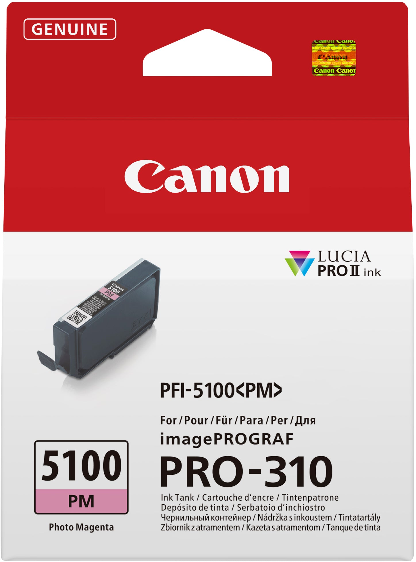 CANON Tintenpatrone photo magenta PFI-5100PM iPF PRO-310 14ml