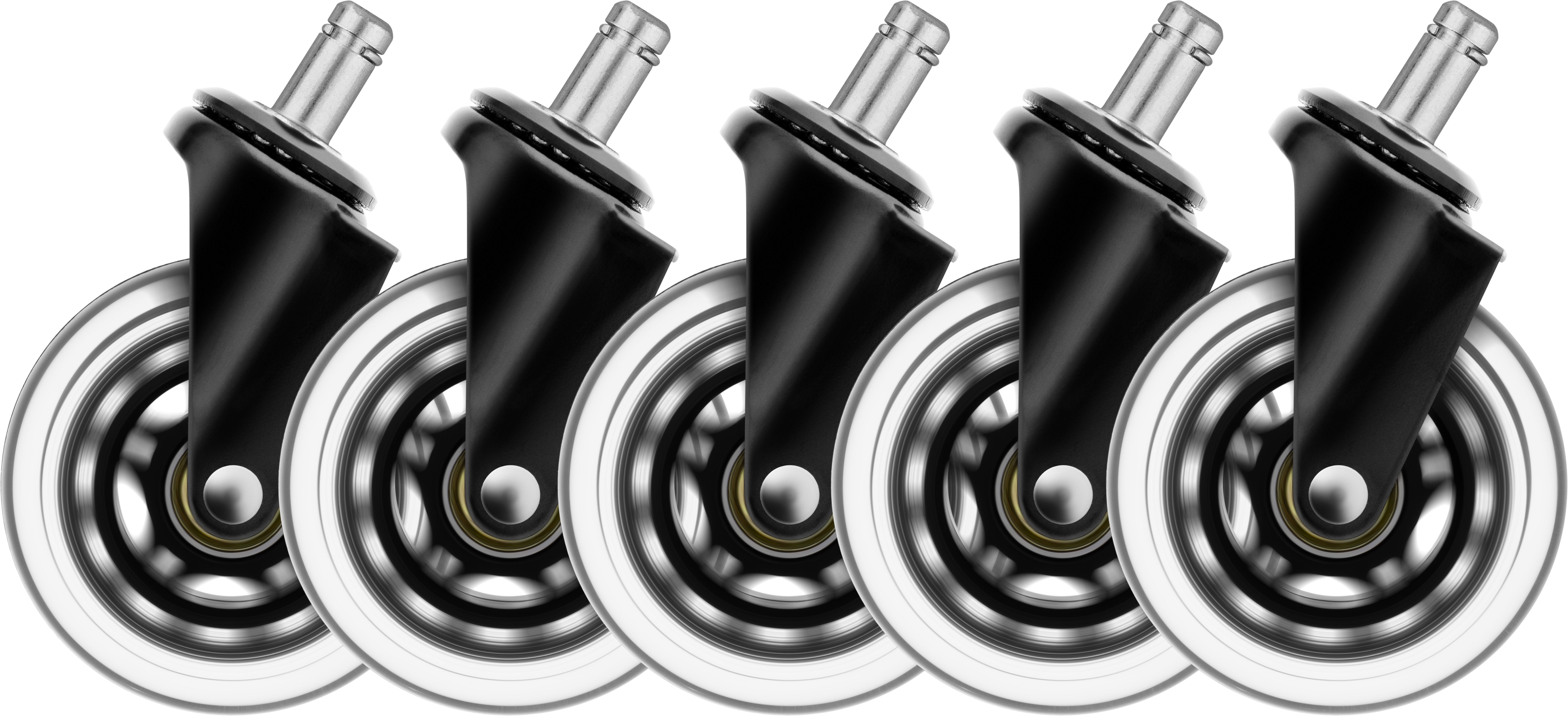 DELTACO Casters, Wheels, 5-pack GAM-157 Dark Line