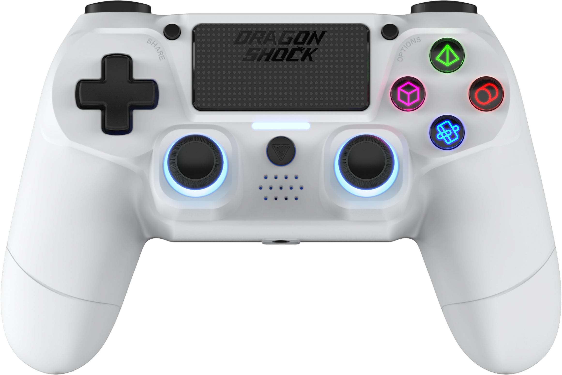 DRAGONSHOCK DS MIZAR BT Wireless Ctrl. DSCPS4-WH PS4, White