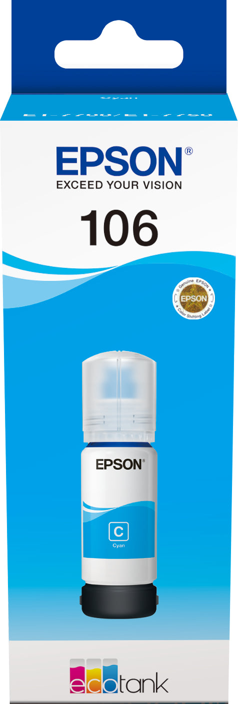 EPSON Tintenbehälter 106 cyan T00R240 EcoTank ET-7700 5000 Seiten