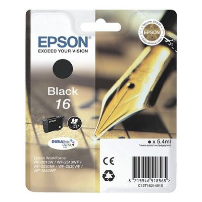 EPSON Tintenpatrone 16 schwarz T162140 WF 2010/2540 175 Seiten