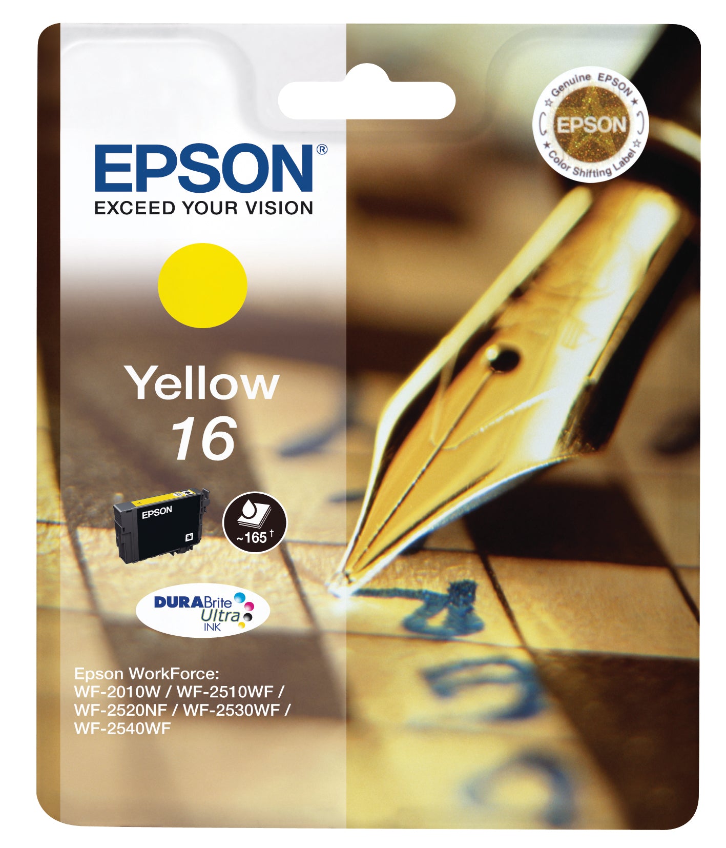 EPSON Tintenpatrone 16 yellow T162440 WF 2010/2540 165 Seiten