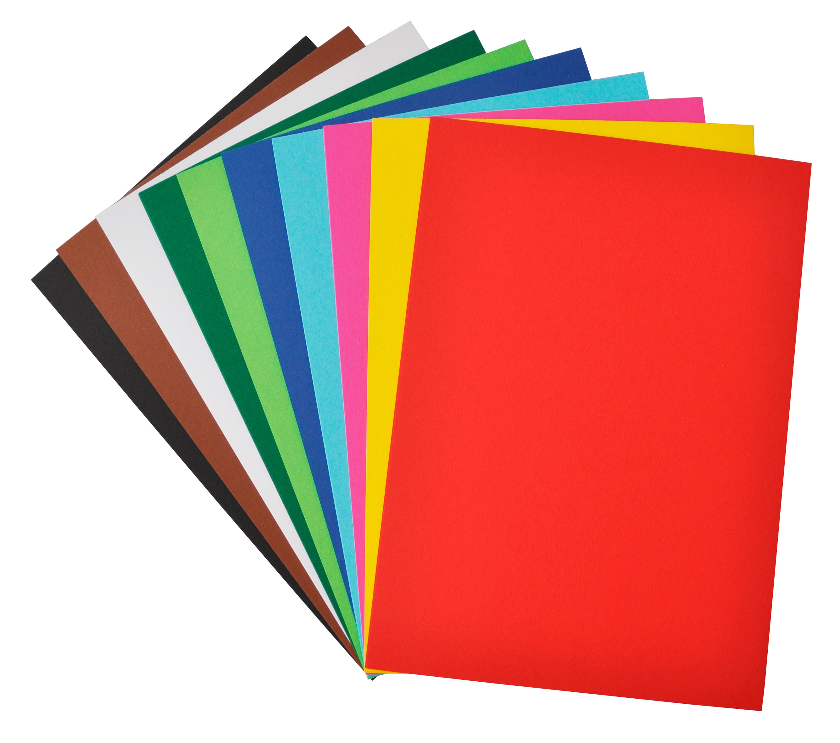 FOLIA Fotokarton A4 614/50 09 300g, ass. 10x5 Blatt