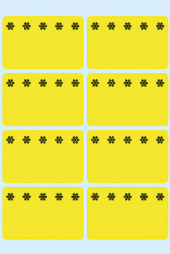 HERMA Tiefkühletiketten 26x40mm 3771 gelb 48 Stück