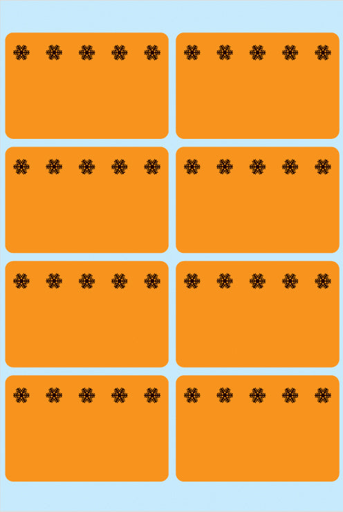 HERMA Tiefkühletiketten 26x40mm 3774 orange 48 Stück