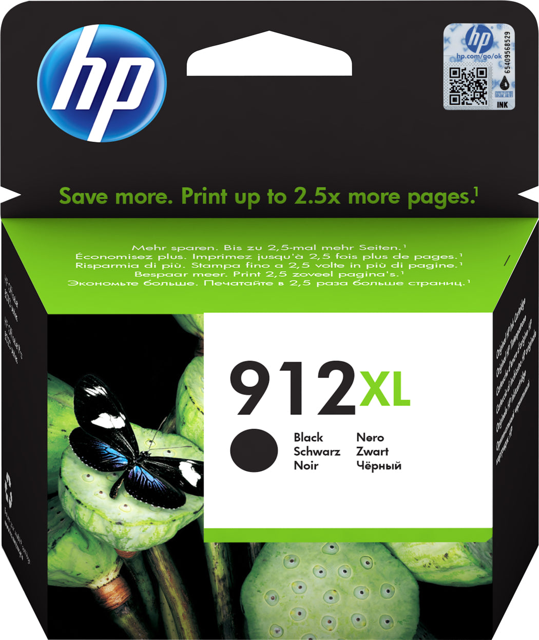 HP Tintenpatrone 912XL schwarz 3YL84AE OfficeJet 8010/8020 825 S.
