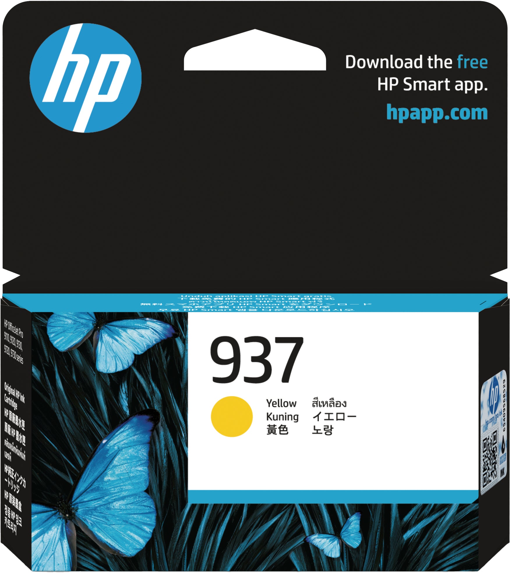 HP Tintenpatrone 937 yellow 4S6W4NE OfficeJet 9110b/9120 800 S.