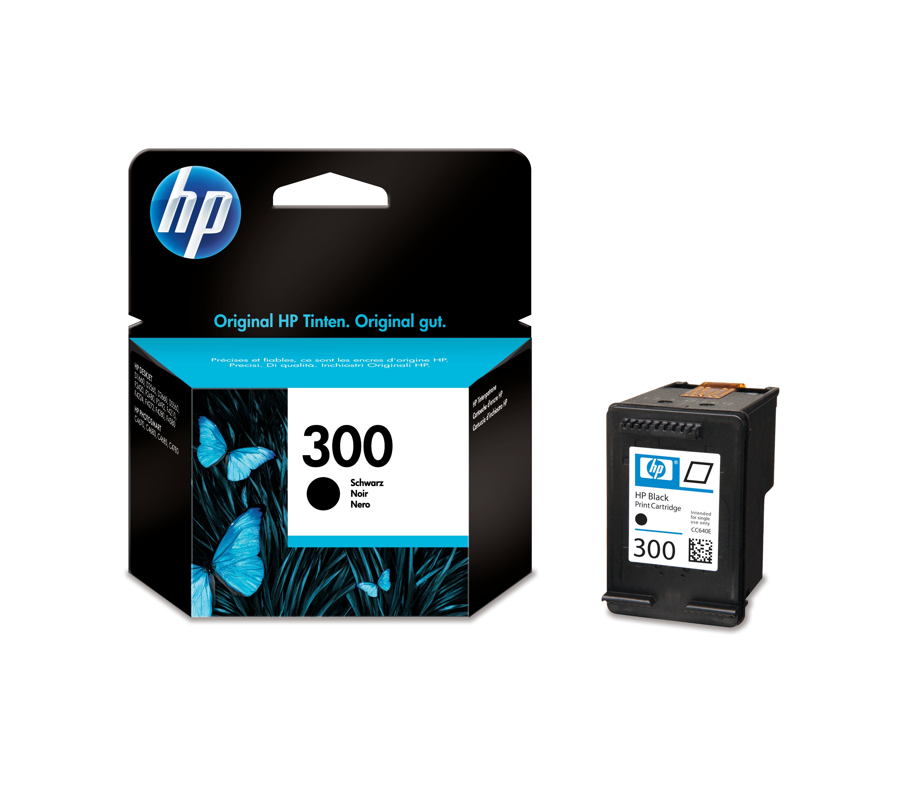 HP Tintenpatrone 300 schwarz CC640EE DeskJet D2560 200 Seiten
