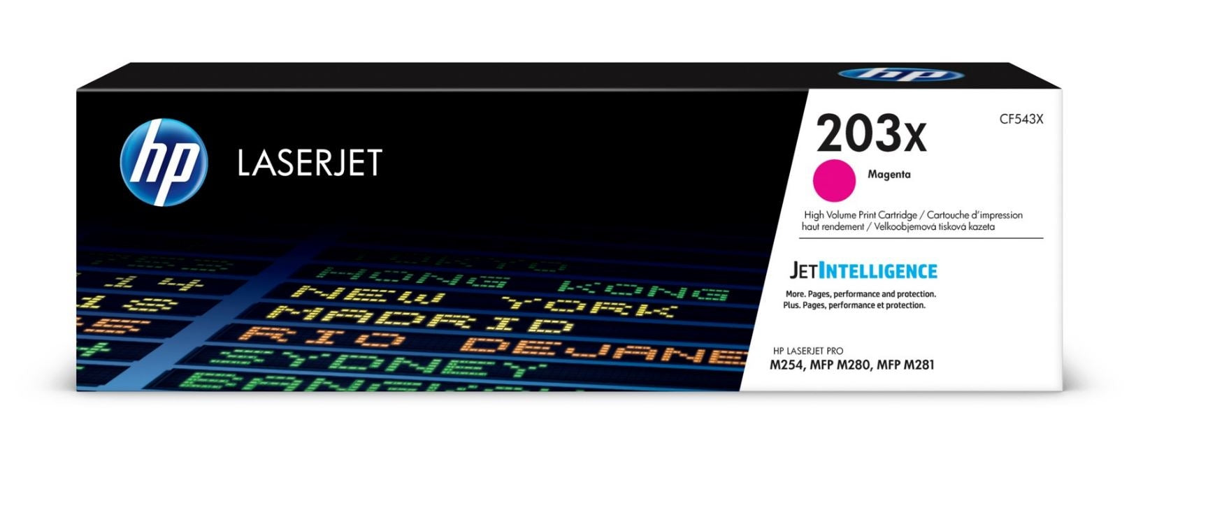 HP Toner-Modul 203X magenta CF543X CLJ Pro M254/MFP M280 2500 S.