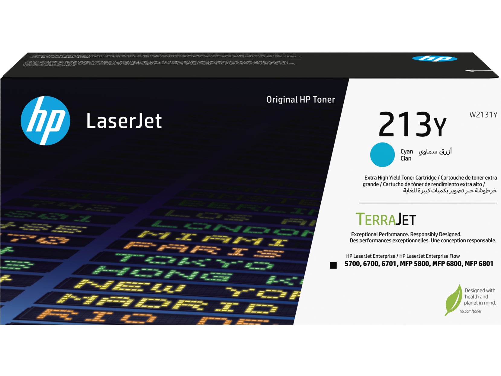 HP Toner-Modul 213Y cyan W2131Y CLJ Ent.5700/MFP5800 12'000 S.