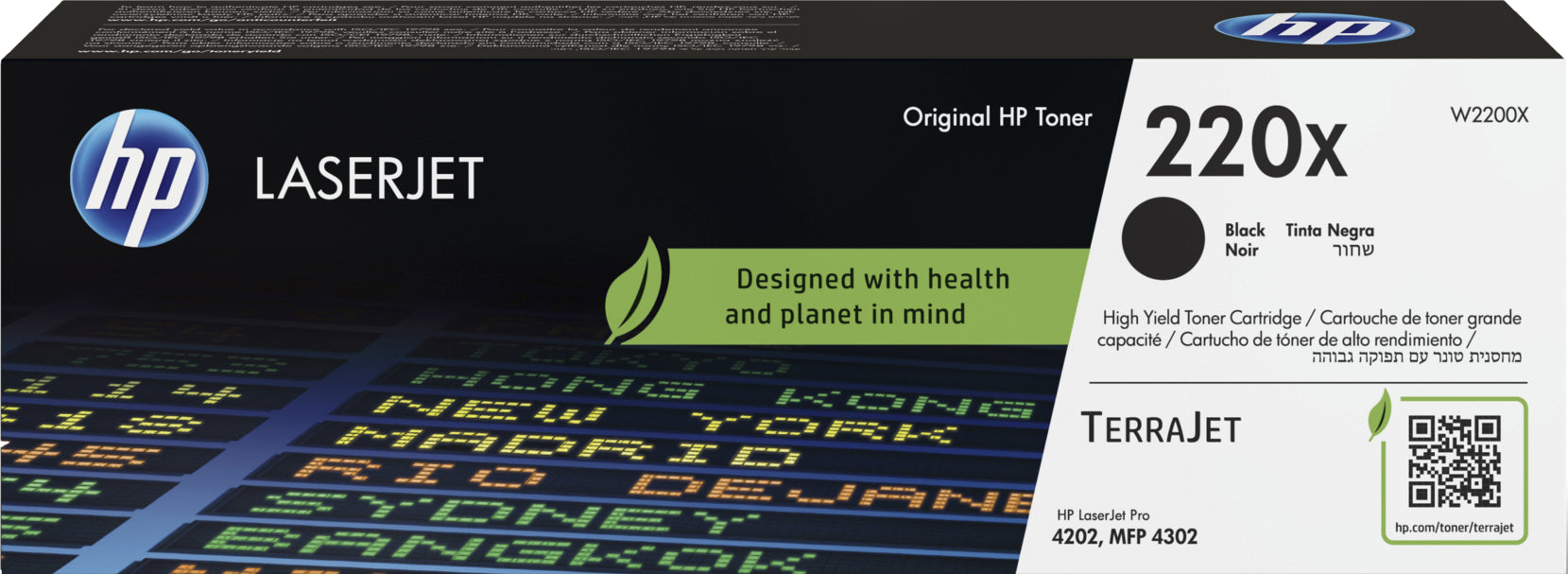 HP Toner-Modul 220X schwarz W2200X CLJ Pro 4202/MFP 4302 7500 S.