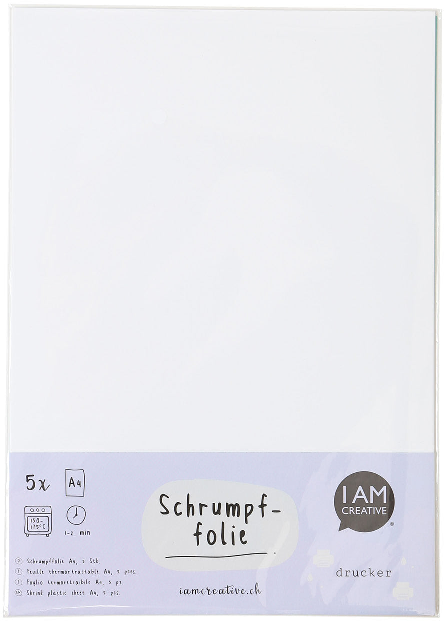 I AM CREATIVE Shrinkfolie A4 4010.5 Drucker, 5 Blatt