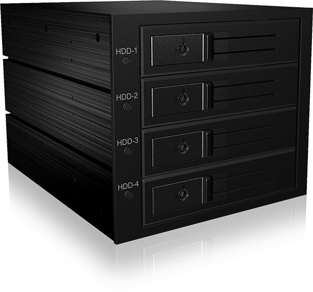 ICY BOX Backplane, 4x SAS/SATA 3,5inch IB-564SSK HDD in 3x 5,25inch, trägerlos
