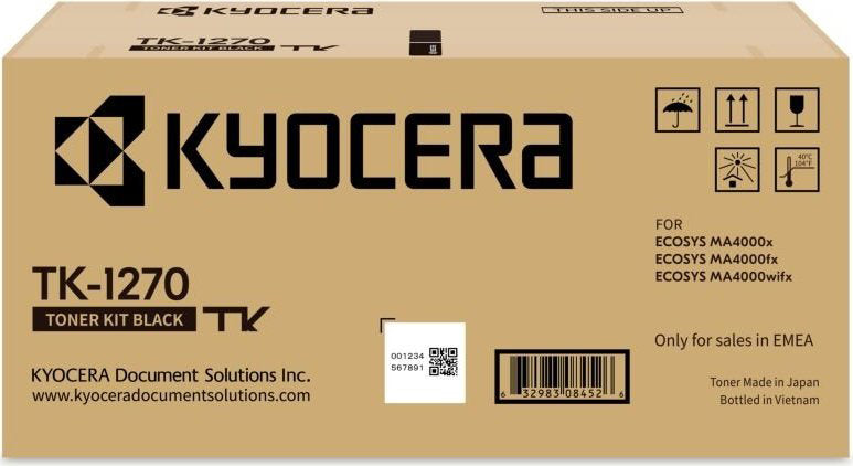 KYOCERA Toner-Modul schwarz TK-1270 Ecosys MA4000x 10'000 Seiten