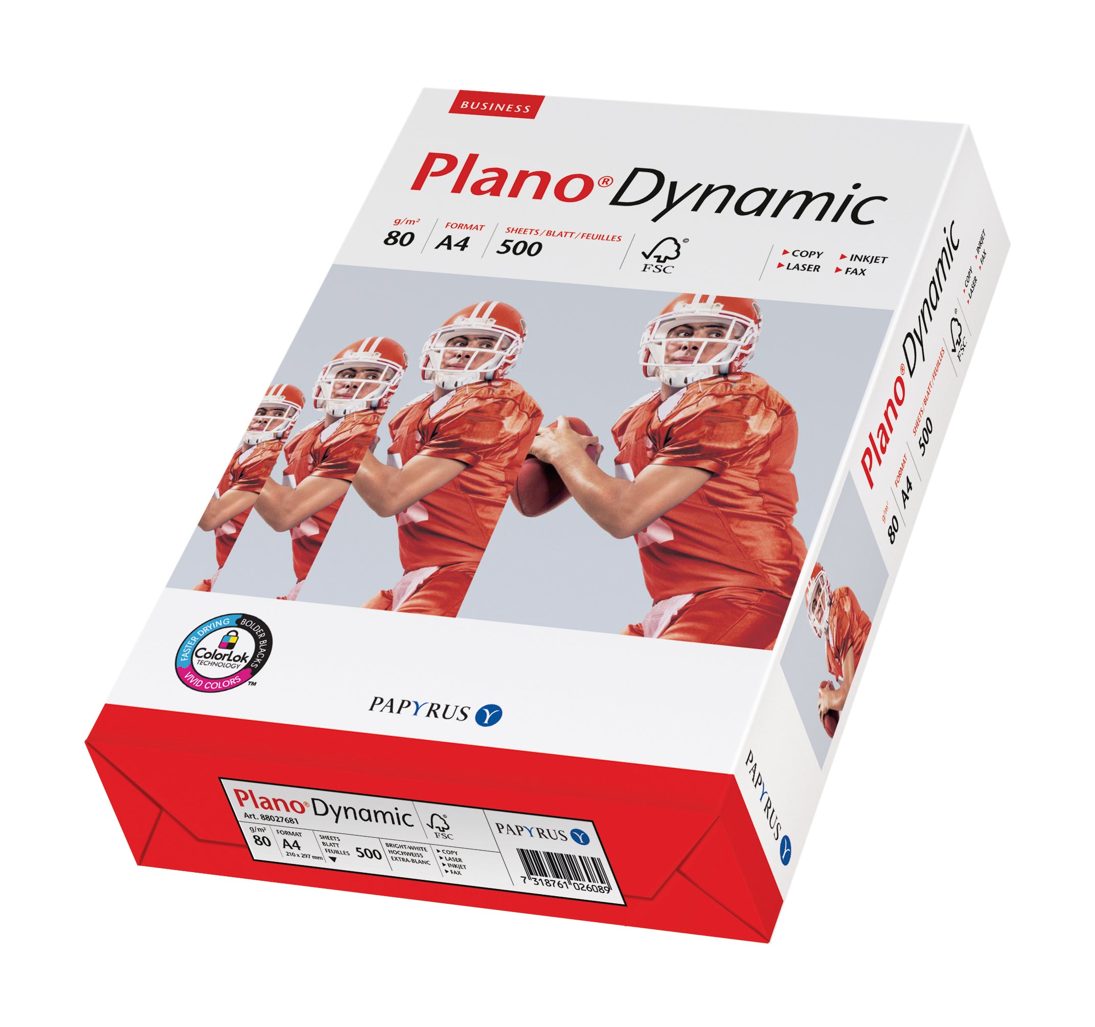 PLANO DYNAMIC Kopierpapier FSC A4 88032034 weiss, 80g SB 500 Blatt