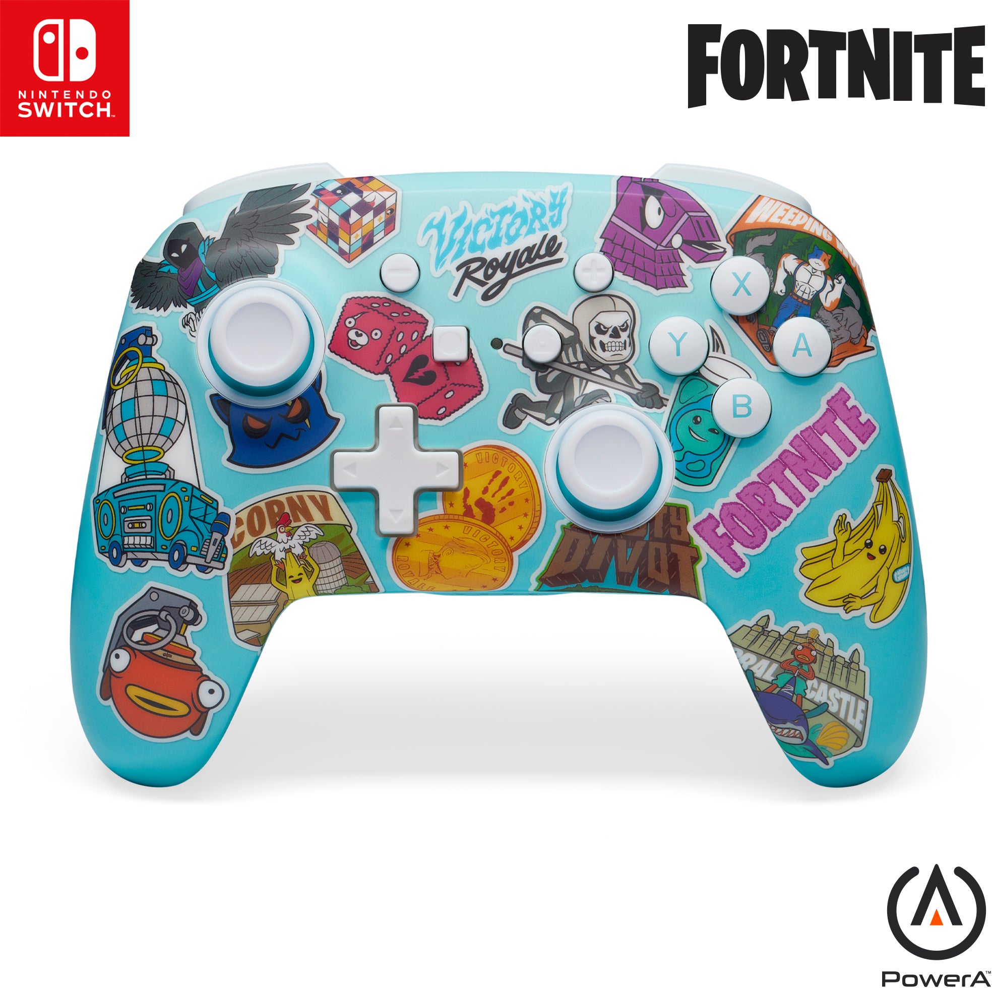 POWER A Enhanced Wireless Ctrl. NSGP0290-01? NSW, Sticker Mania-Fortnite