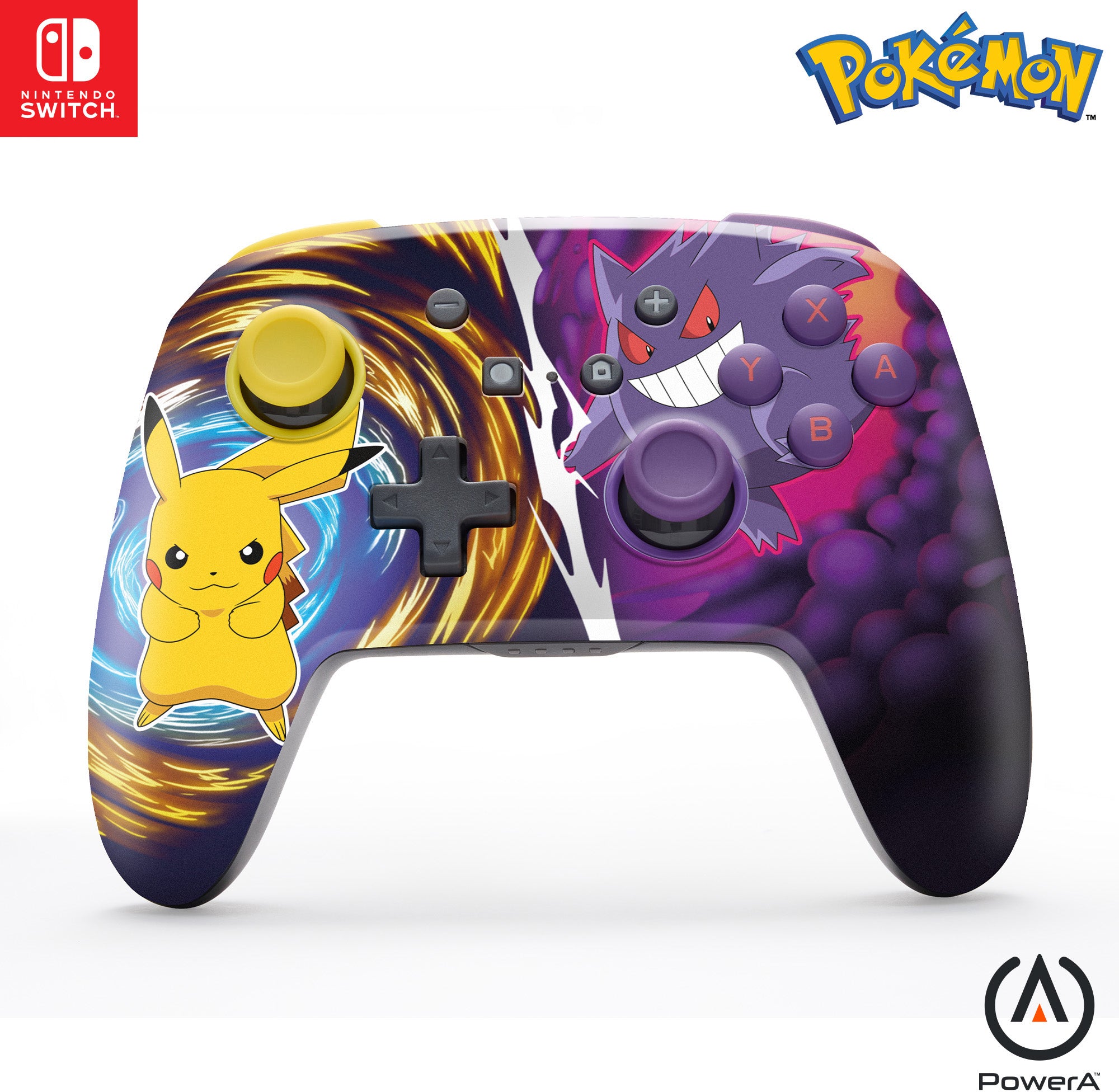 POWER A Enhanced Wireless Ctrl. NSGP0420-01 NSW, Pikachu vs. Gengar