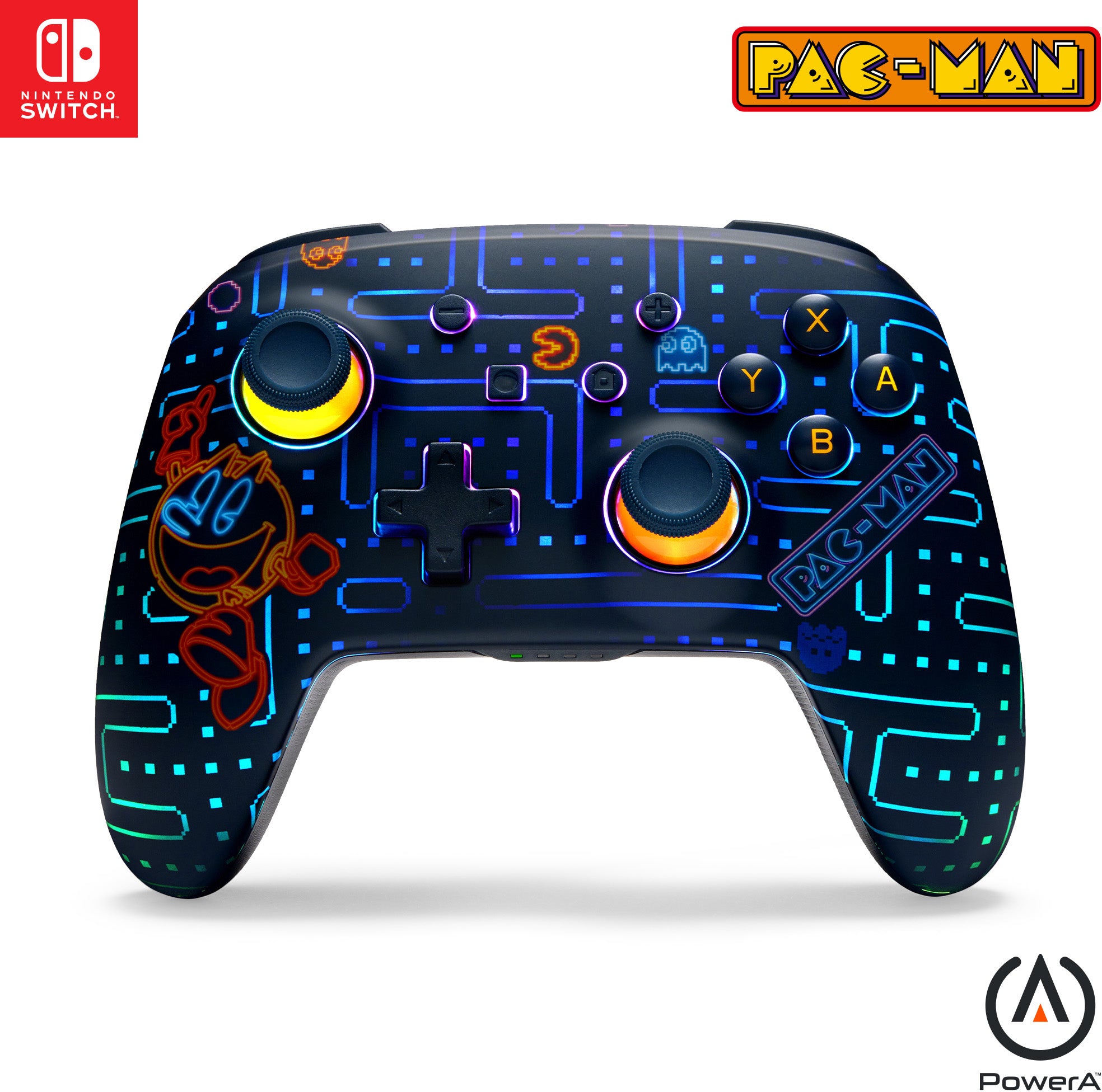 POWER A Enhanced Wireless Ctrl. NSGP0458-01 NSW,Pac Man,Neon Arcade