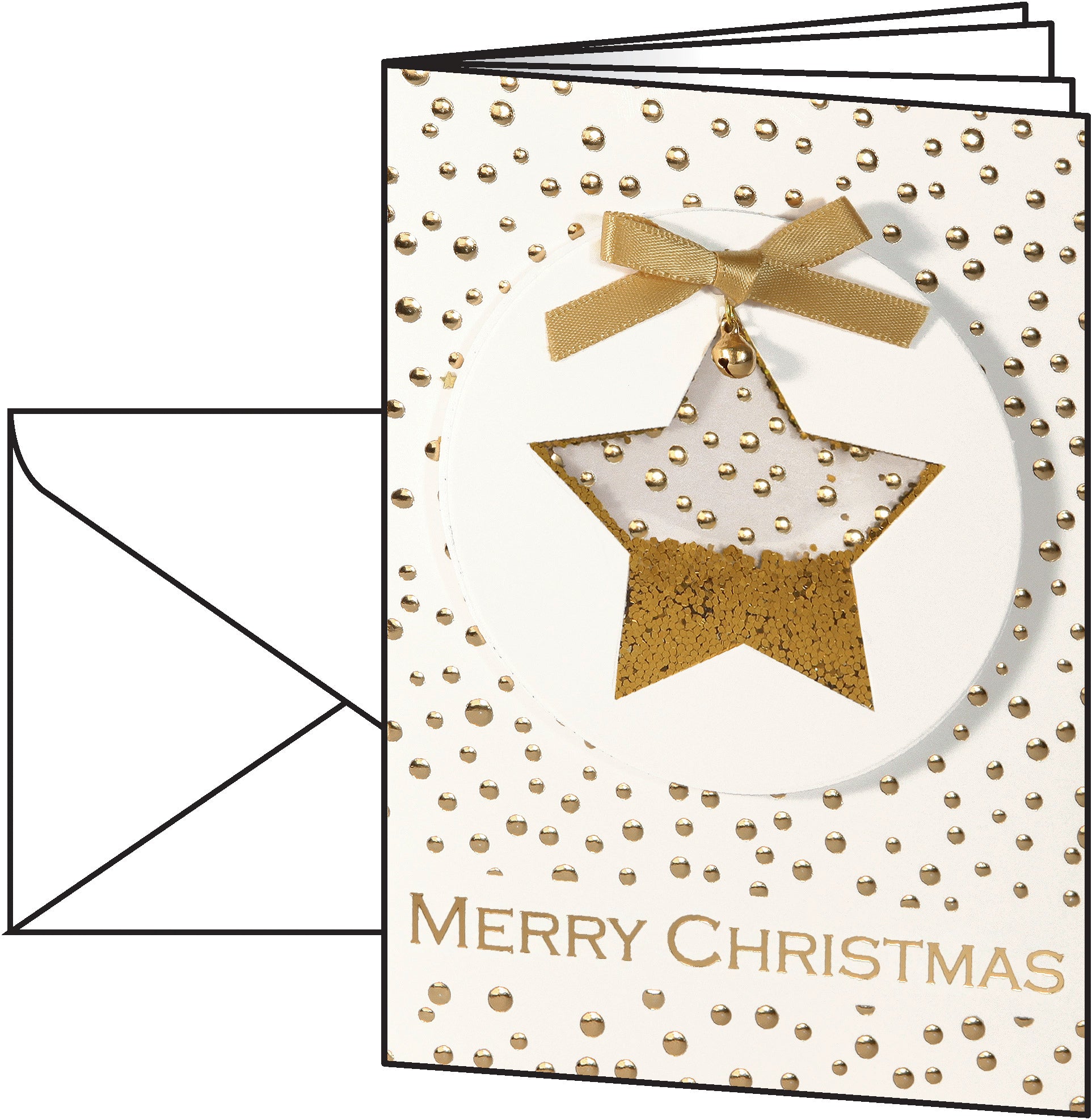 SIGEL Weihnachts-Karte/Couvert A6/A5 DS059 220+100g 10+10 Stück