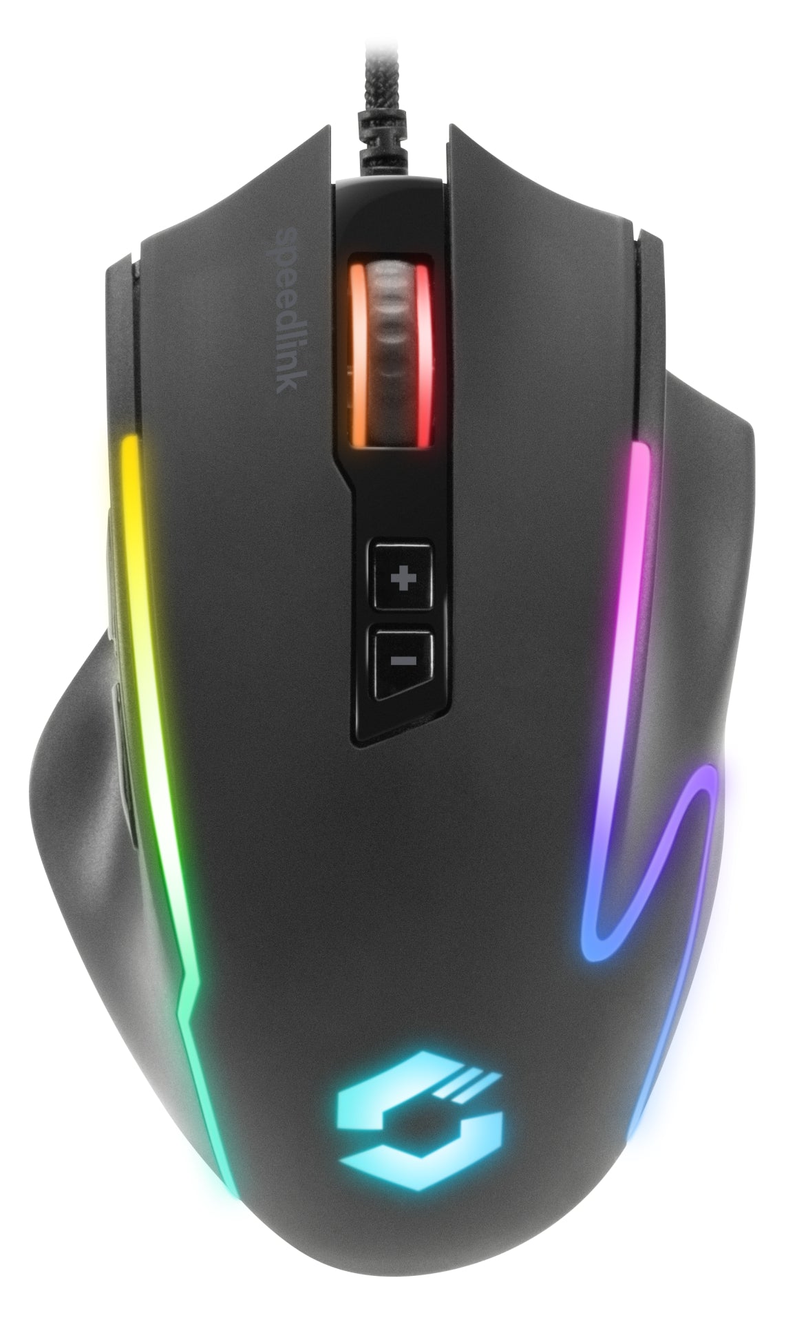 SPEEDLINK DECUS NX Gaming Mouse RGB SL-680024-RRBK Wired, Rubber-Black