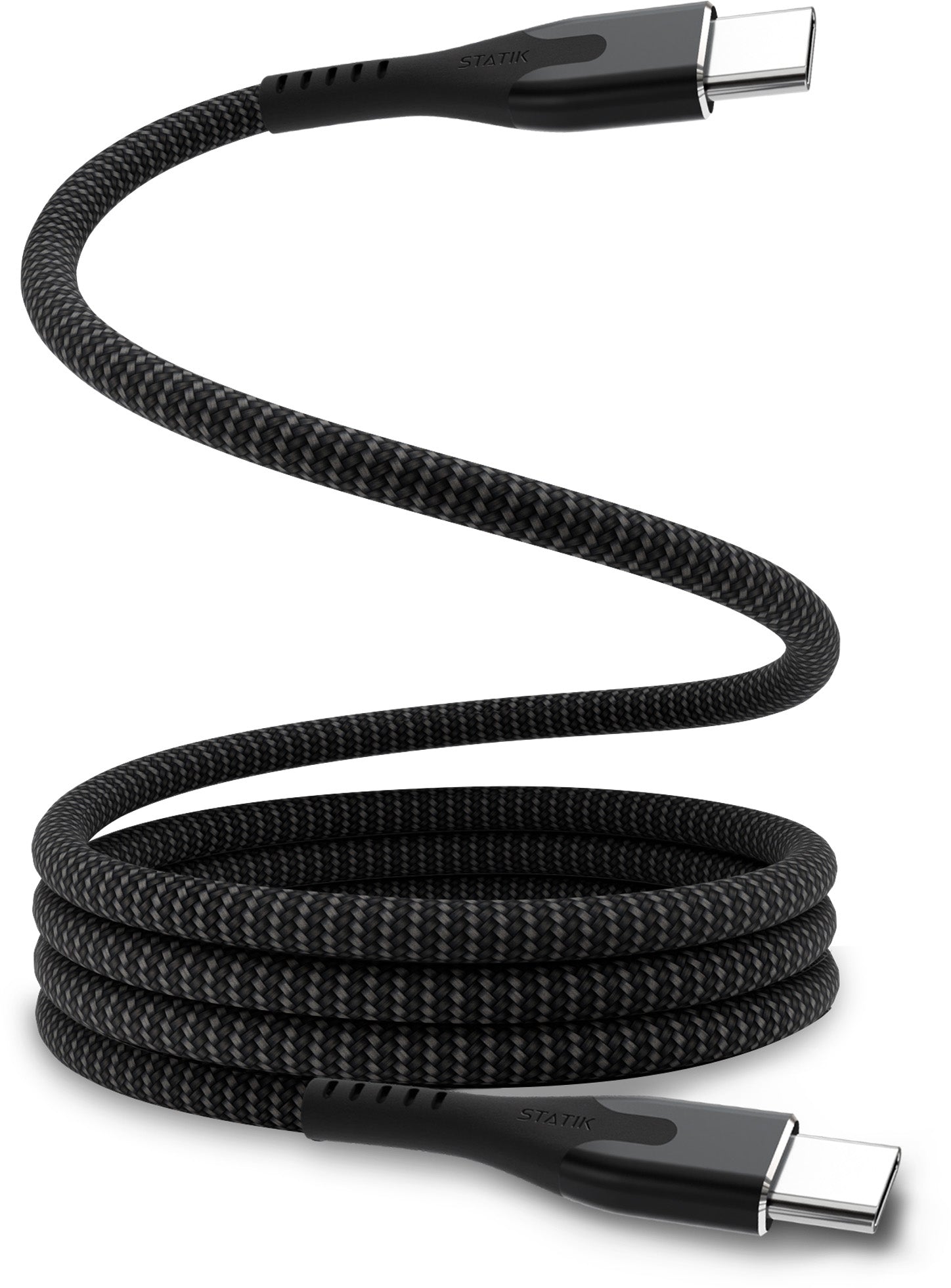STATIK MagStack Pro, Magnetic Cable PUP-0550-3FT-CC USB-C to C, 1m 100W Black