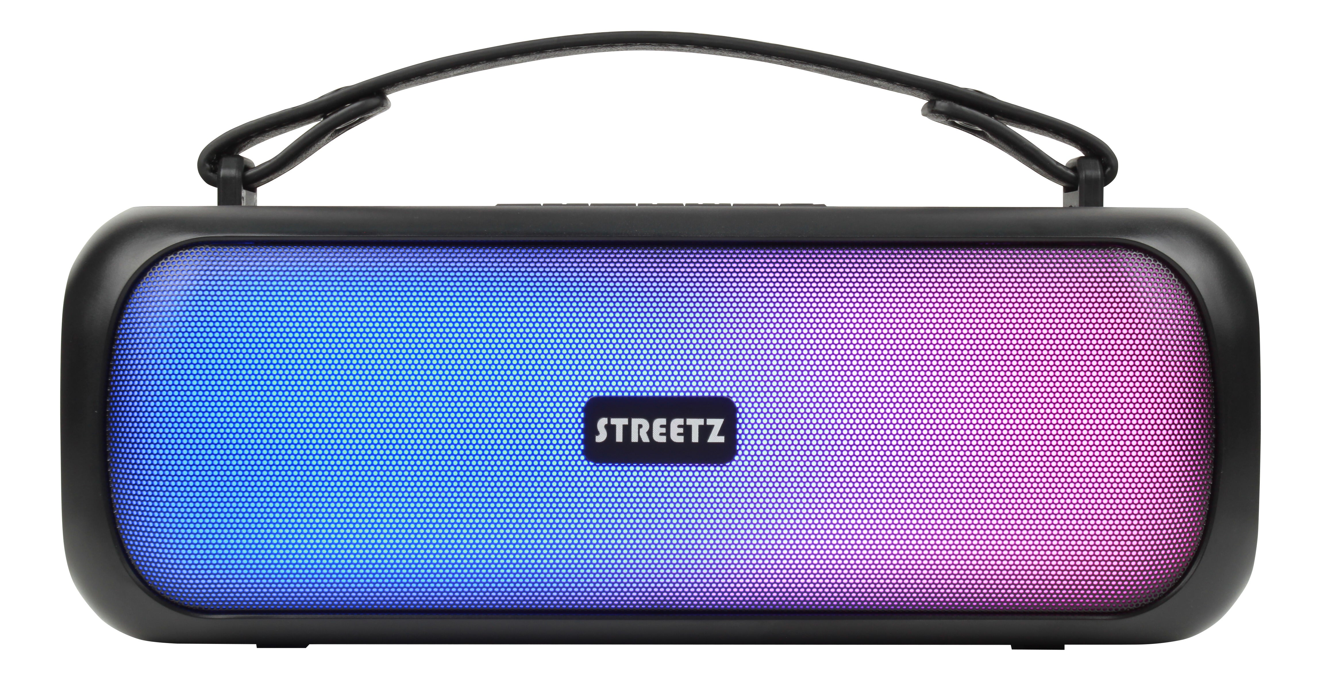 STREETZ BT Boombox 2x7.5 W CMB-110 Black,AUX,USB flash,LED,IPX5