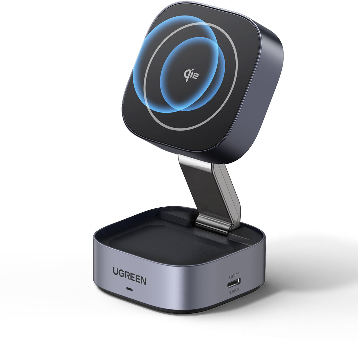 UGREEN Magnetic Wireless Charger 35316 2in1,20W,Qi2, iPhone,AirPods