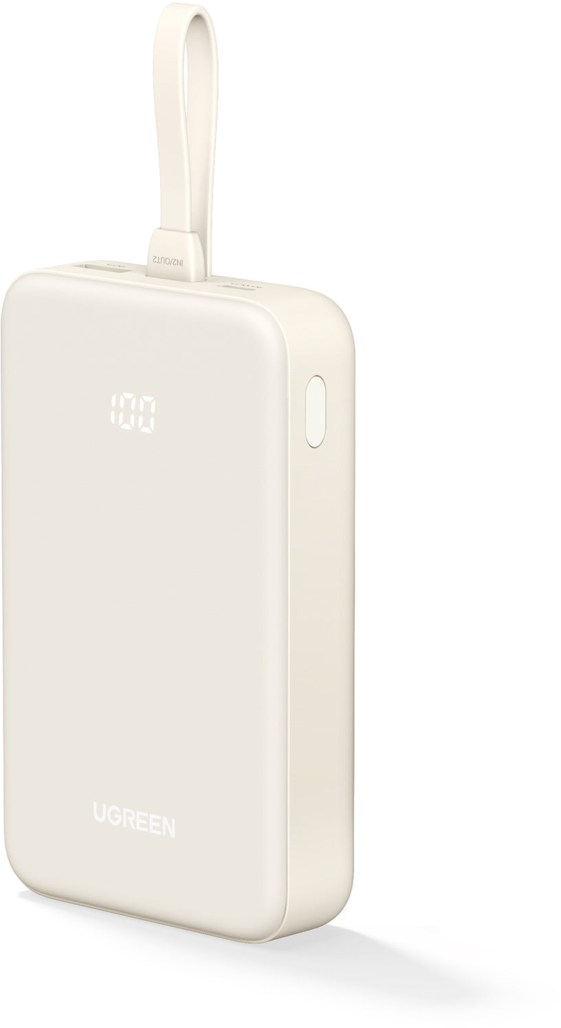 UGREEN Nexode Power Bank 20000mAh 35340 20W,PD, Built-in USB-C Cable