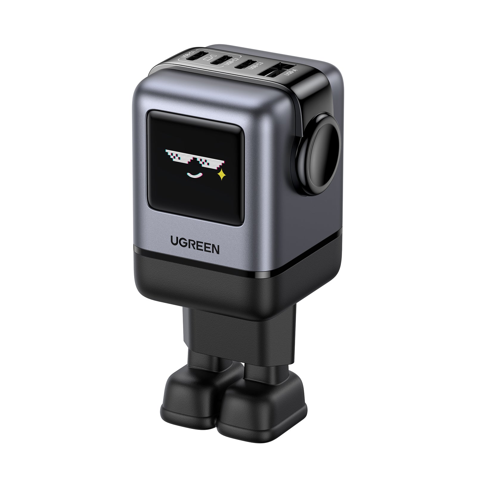 UGREEN USB-C Wallcharger Uno RG 45515B 100W,4-Port,GaN,Fast Charg.