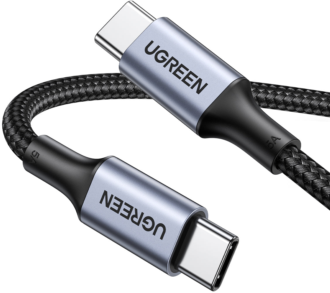 UGREEN Cable USB-C to USB-C 2.0 70428 100W,Alu Case,Braid 1.5m, Gr.