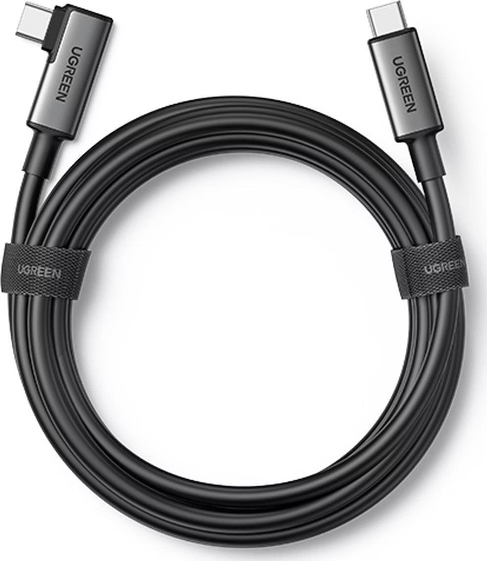 UGREEN Cable Right Angle 90629 BB 5m, USB-C to USB-C Link,Bl.