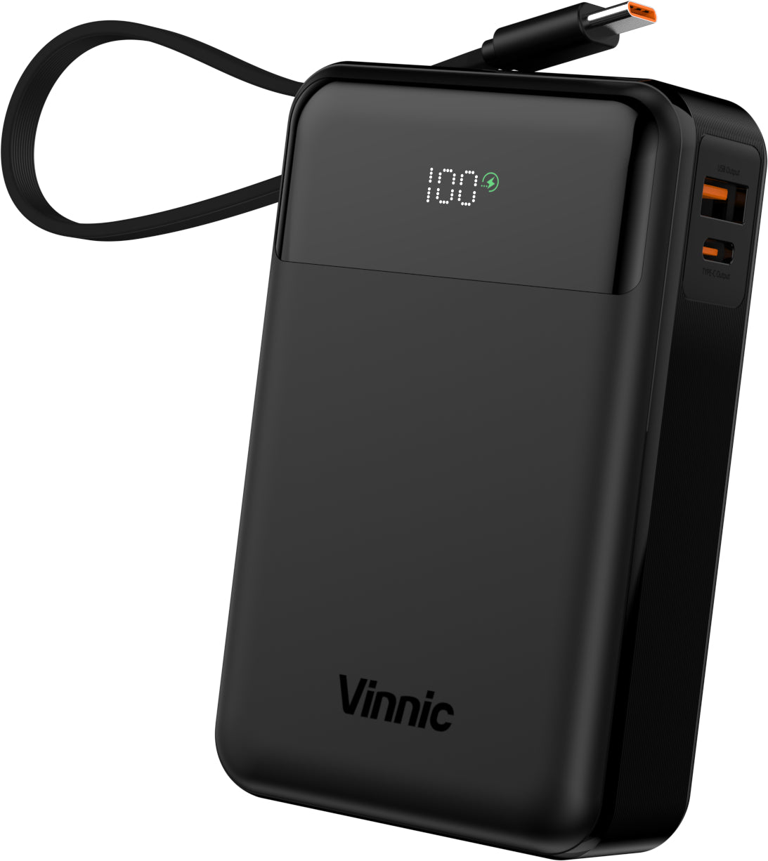 VINNIC DAMAVAND 2 PB,65W VPPB-HV65WG1-20BK PD, 20k mAh,Built-in-Cables