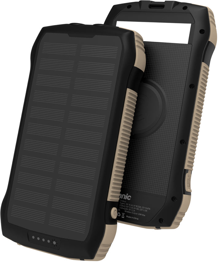 VINNIC Solar Powerbank 20'000 mAh VPSPB-WC20 w/Fast Charge,Wireless Charg.